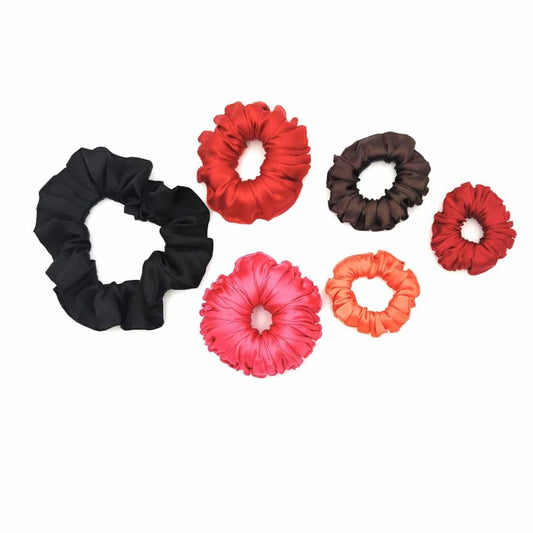 All Sizes Mix Satin Scrunchies Hair Love India