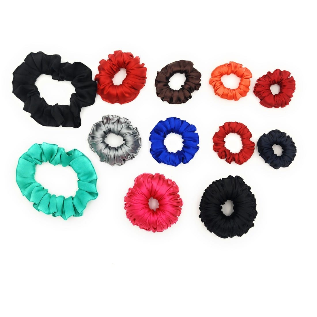 All Sizes Mix Satin Scrunchies Hair Love India