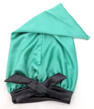 Aqua Green Satin Bonnet