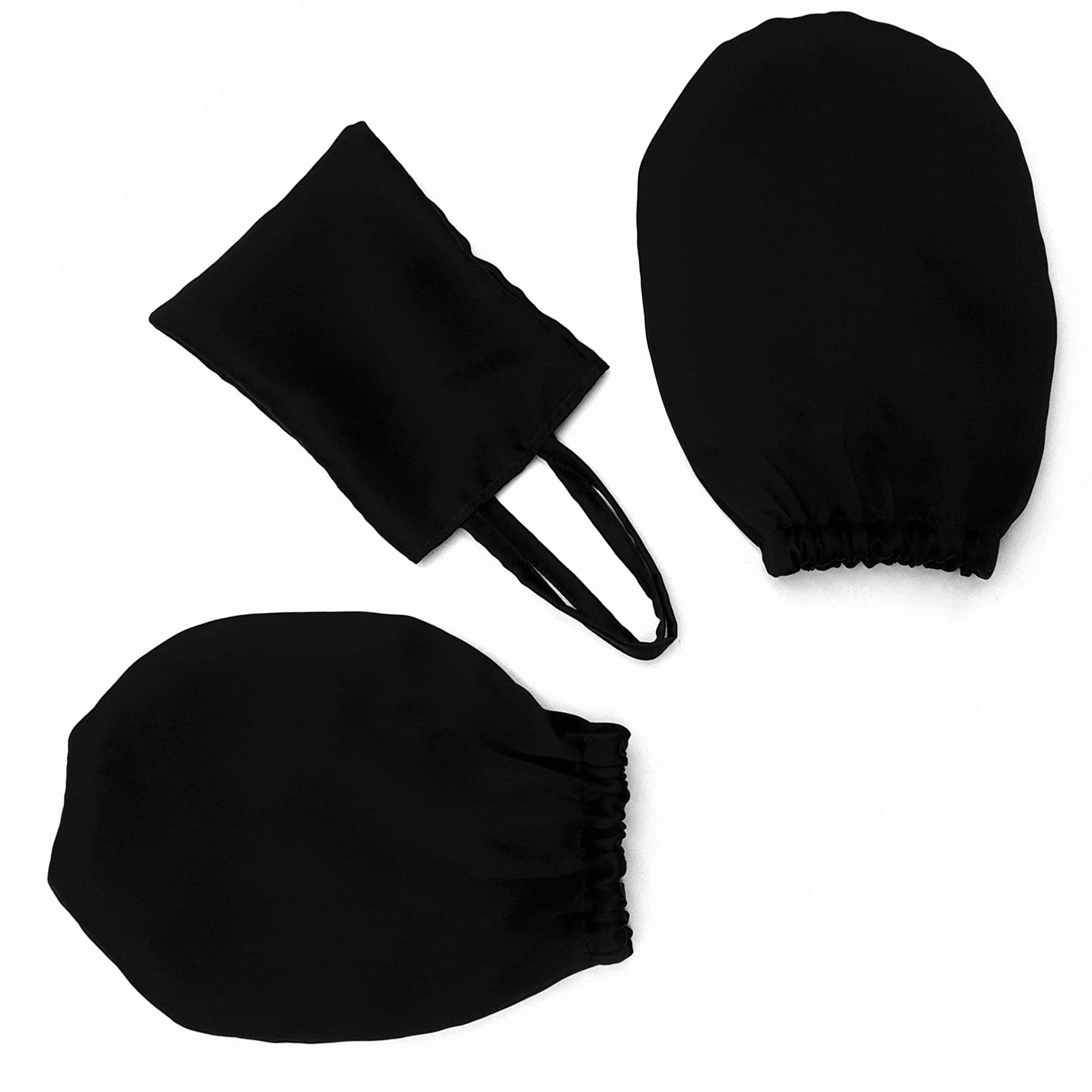 Silk Mittens – Scrunching Gloves 22 Momme Mulberry Silk in Charmeuse - Hair Love India