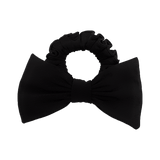 Velvet Silk Lycra Scrunchie With Bow - Hair Love India