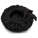 Black Satin Bonnet