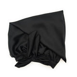 Black Satin Bonnet