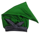 Brilliant Green Satin Bonnet
