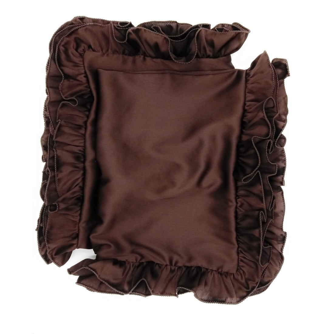 Chocolate Brown Satin Pillow Covers