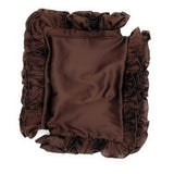 Chocolate Brown Satin Pillow Covers