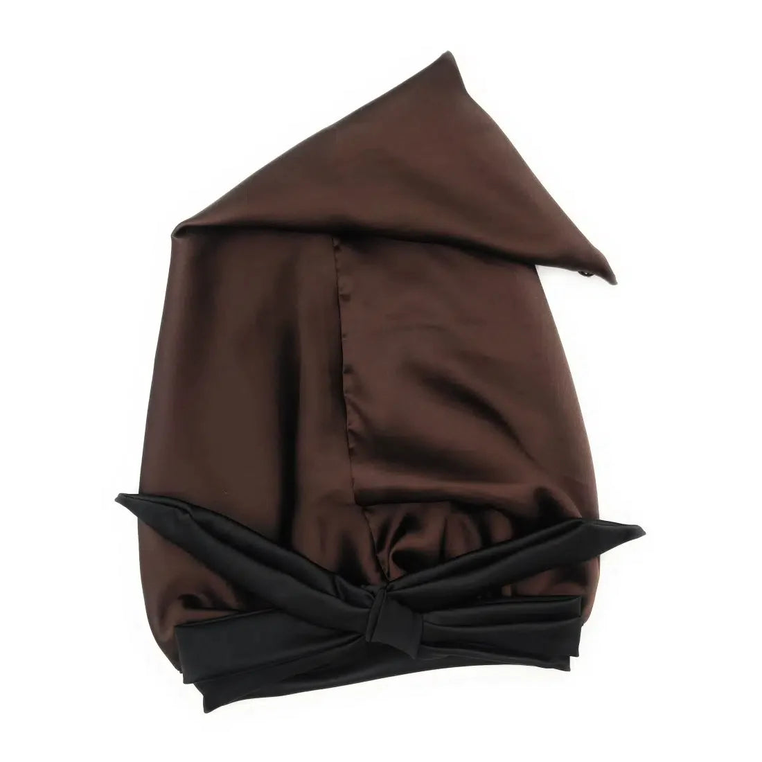 Chocolate Brown Satin Bonnet