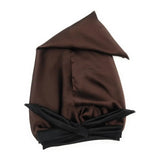 Chocolate Brown Satin Bonnet