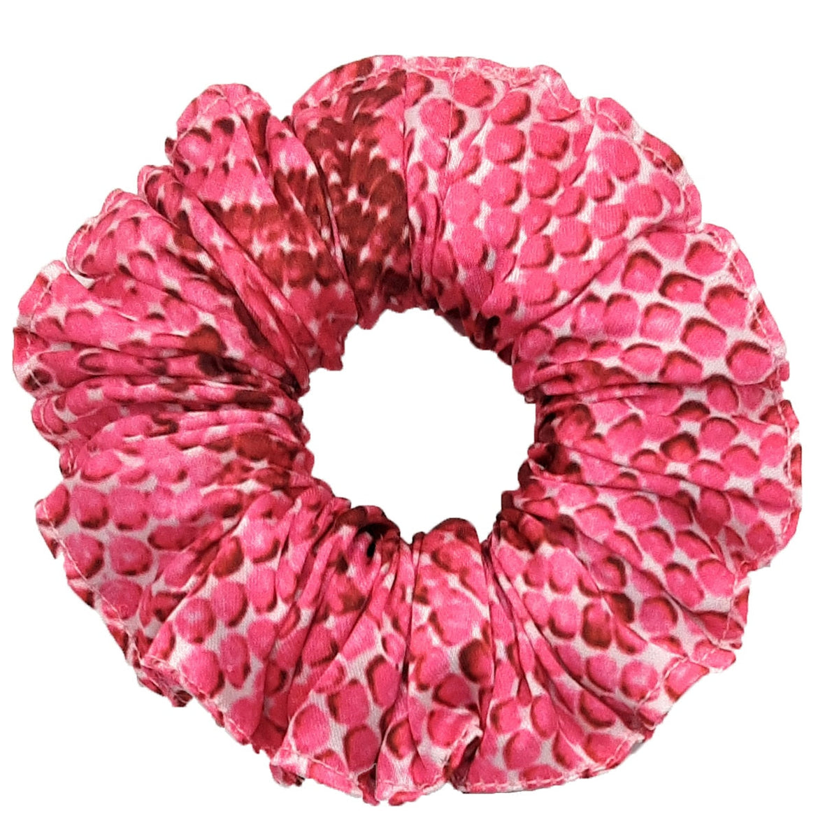 Curly Pineapple Scrunchie Printed Satin – Random Print Hair Love India