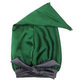 Dark Green Satin Bonnet