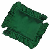 Dark Green Satin Pillow Covers
