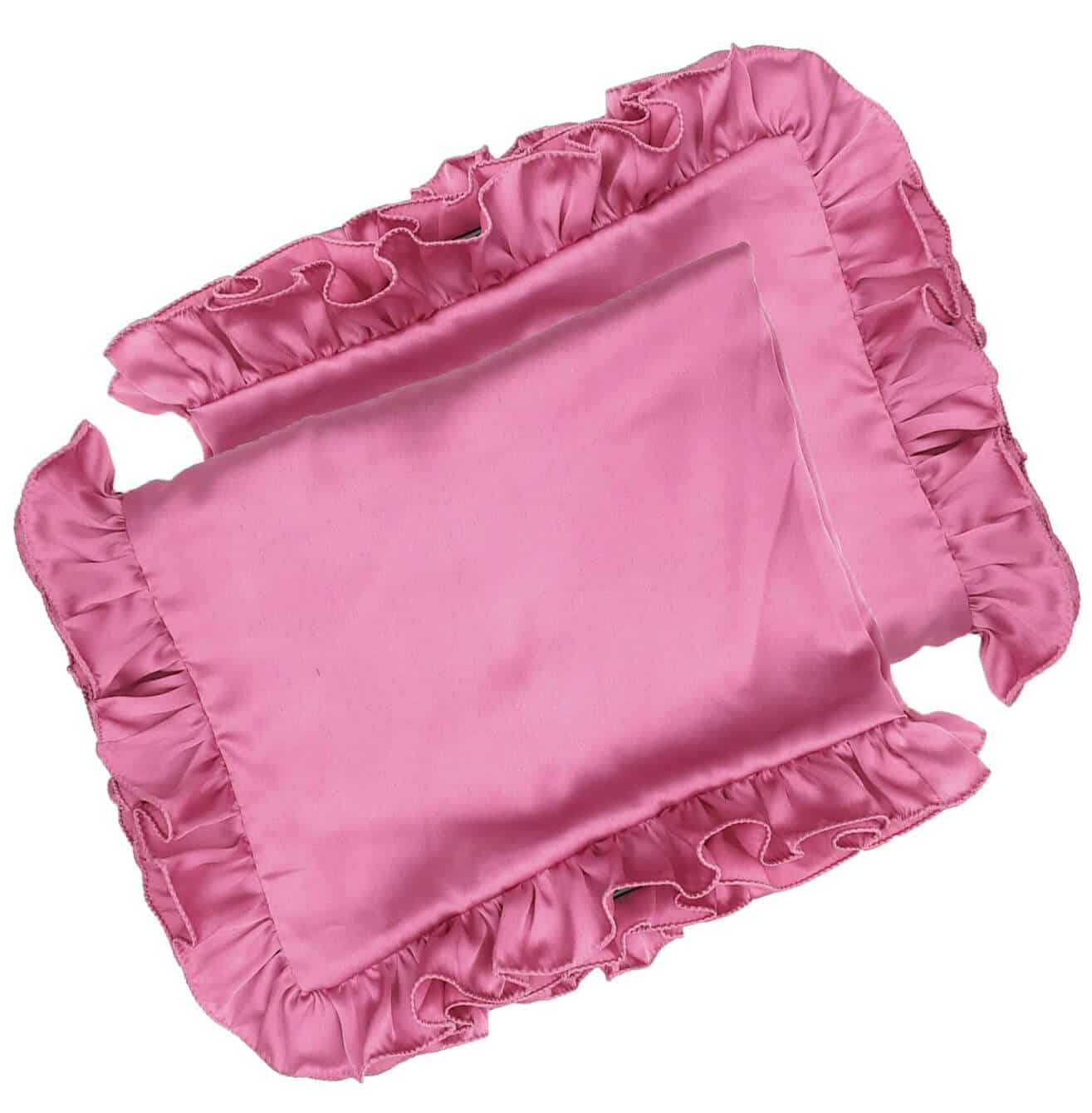 Dark Onion Pink Satin Pillow Covers