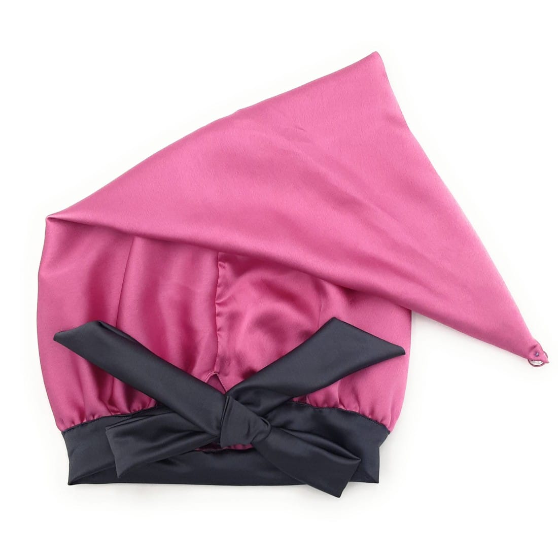 Dark Onion Pink Satin Bonnet