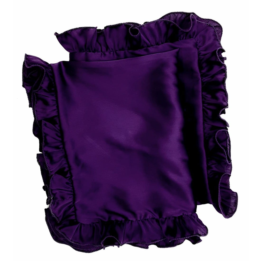 Dark Purple Satin Pillow Covers