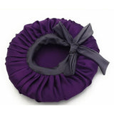 Dark Purple Satin Bonnet
