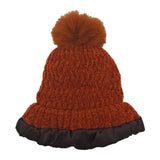 Velvet Wool Pom Pom Beanies Lined With Satin - Winter Caps - Hair Love India