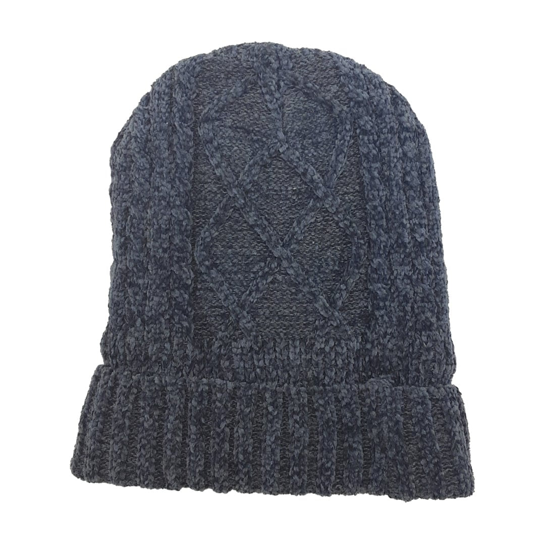 Unisex Velvet Wool Beanies - Winter Caps Grey