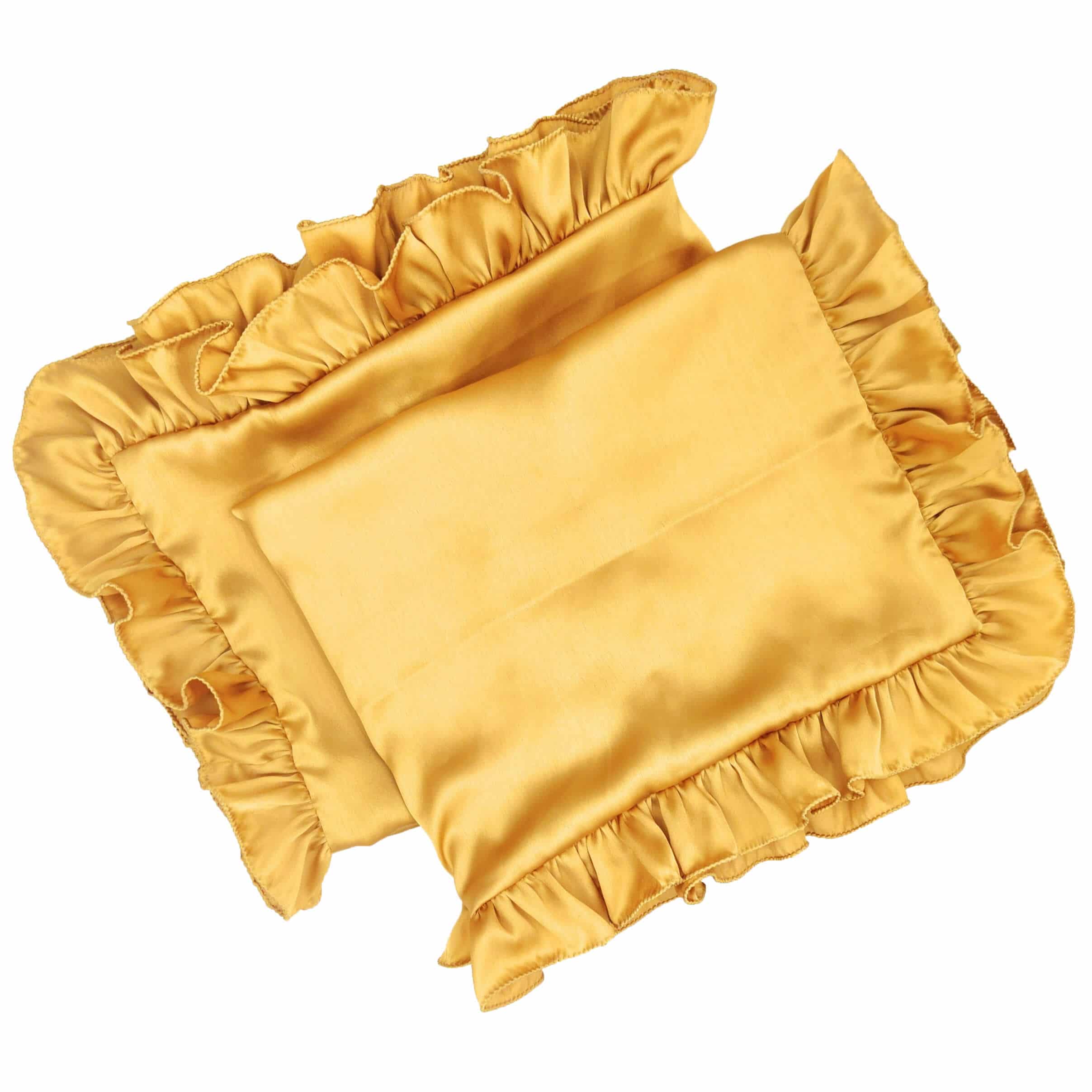 Gold Satin Pillow Covers