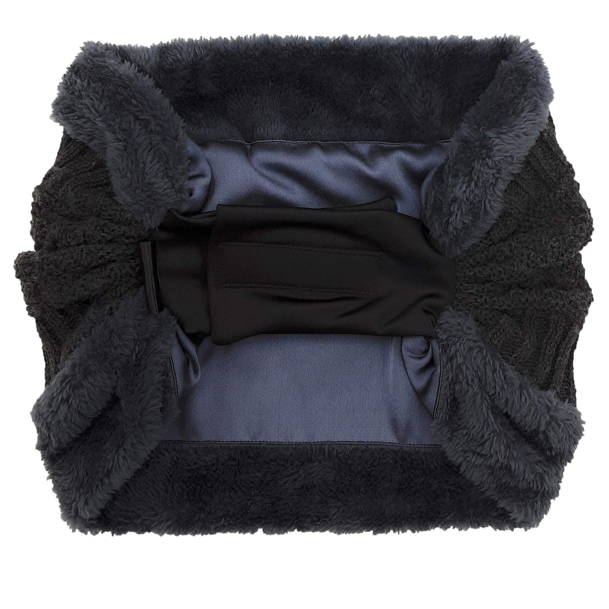 Triple Layered Woolen Pineapple Keeper With Fur and Satin Lining - Hair Love India