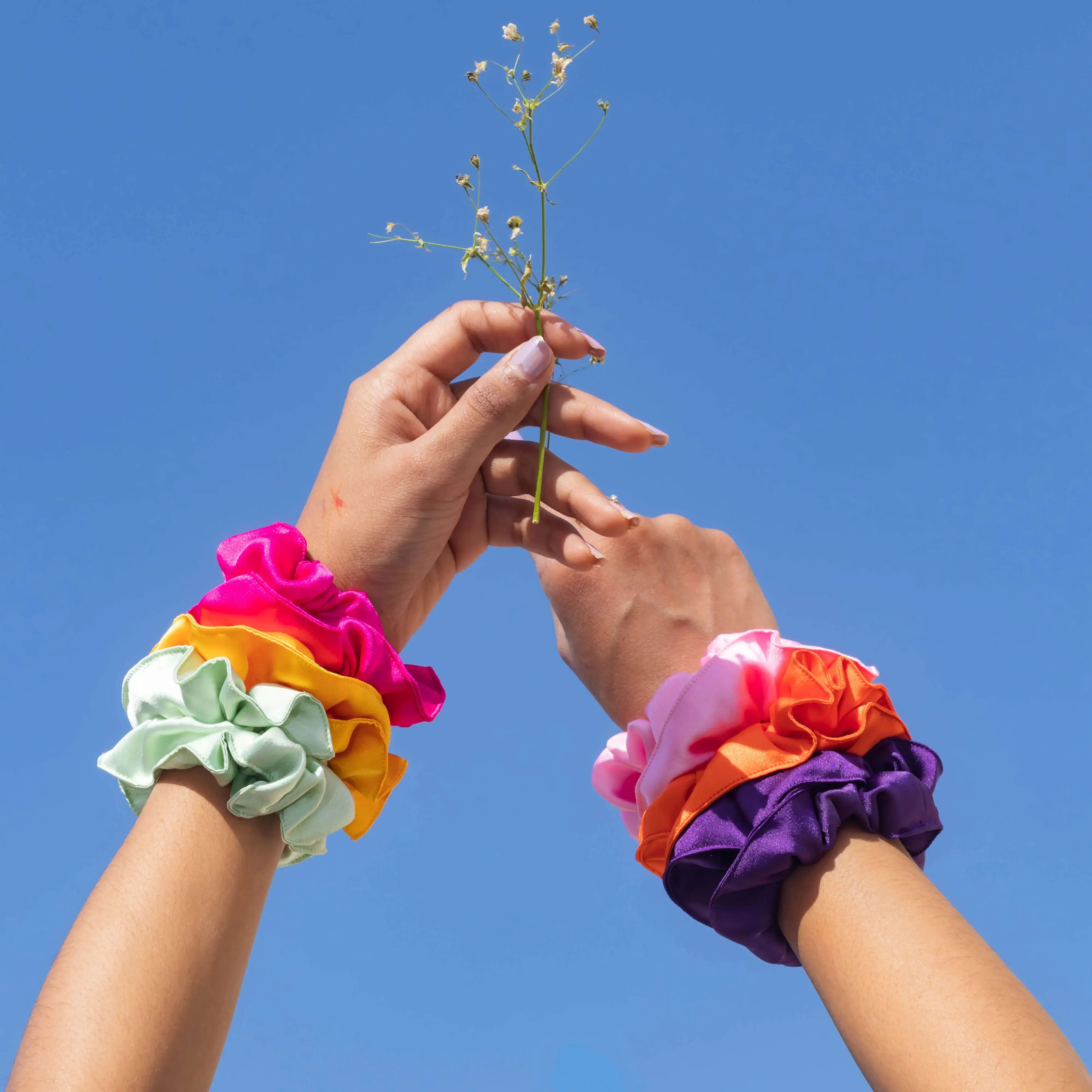Satin Scrunchies Customized Packs - Hair Love India