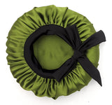 Lettuce Green Satin Bonnet