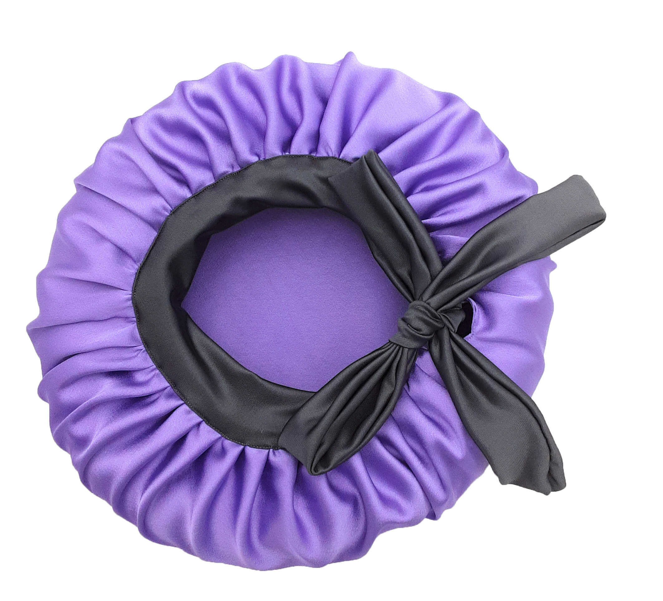 Lavender Satin Bonnet