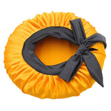 Mustard Yellow Satin Bonnet