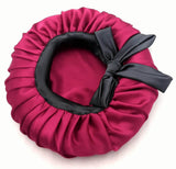 Magenta Satin Bonnet