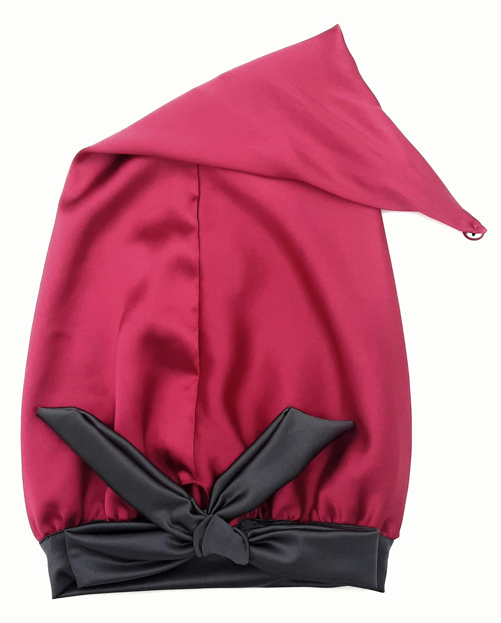 Magenta Satin Bonnet