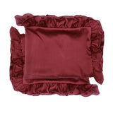 Maroon Satin Pillow Covers