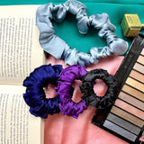 Mulberry Silk Scrunchies (22 Momme Mulberry Silk in Charmeuse Weave) – Silk Mark Certified - Hair Love India
