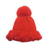 Velvet Wool Pom Pom Beanies Lined With Satin - Winter Caps - Hair Love India