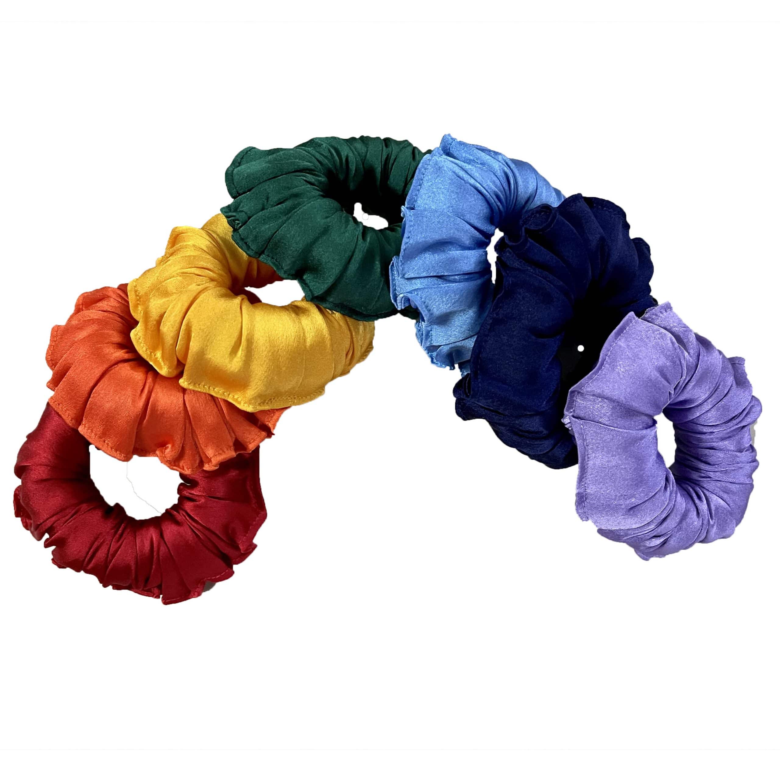 Satin Scrunchies Sets (Pack of 6) - Hair Love India