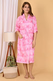 Printed Crepe Satin Kaftan & Oversized Robes - Hair Love India