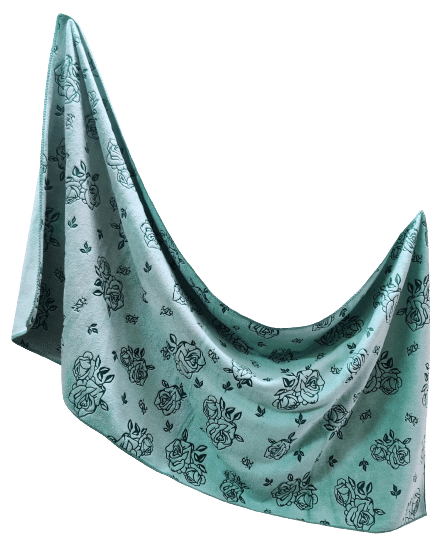Microfiber Towel Multipurpose towel 43″ by 21″ One Side Printed One Side Solid Color (Microfibre) - Hair Love India