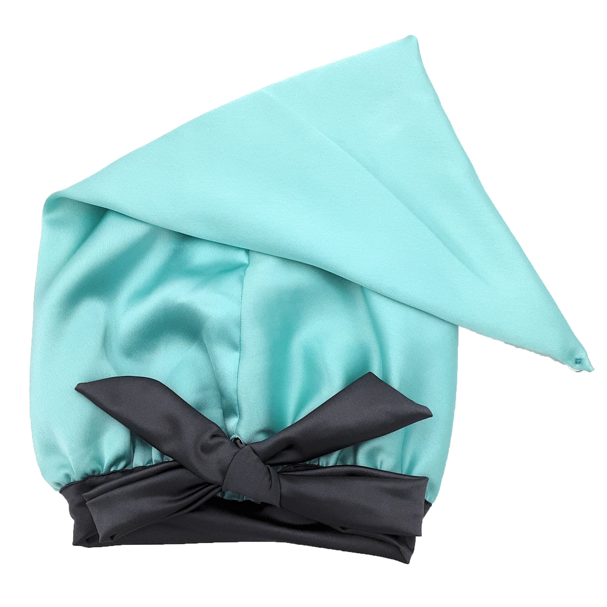 Sky Blue Satin Bonnet