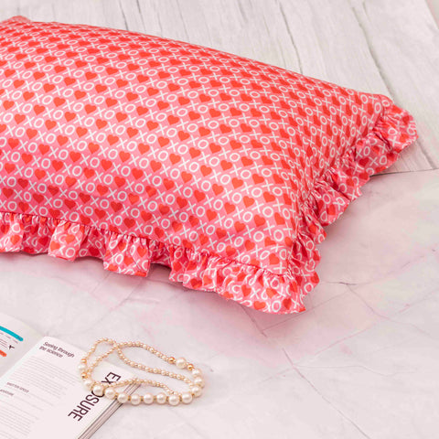 Printed Satin Pillow Cover