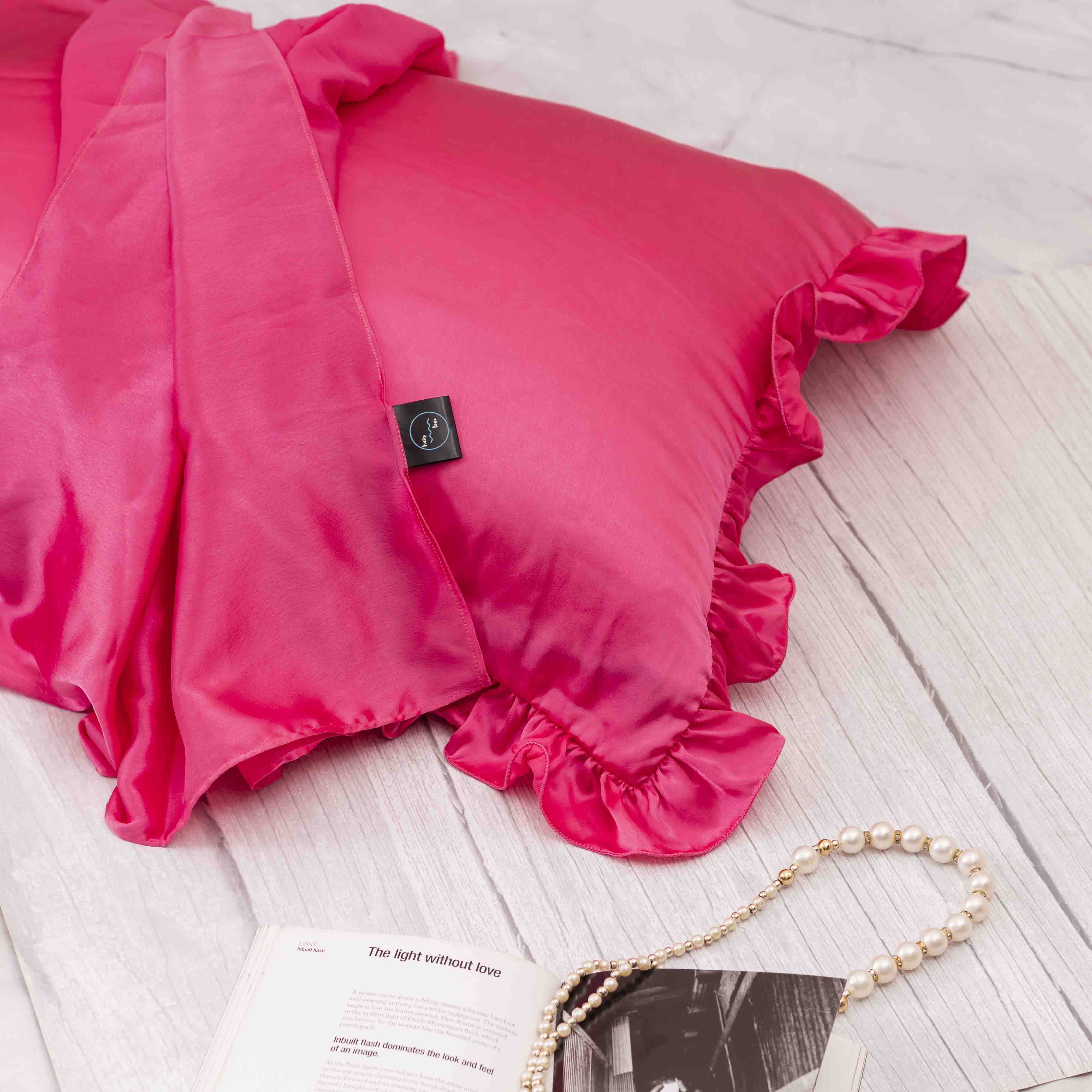 Satin Pillow Covers - Hair Love India