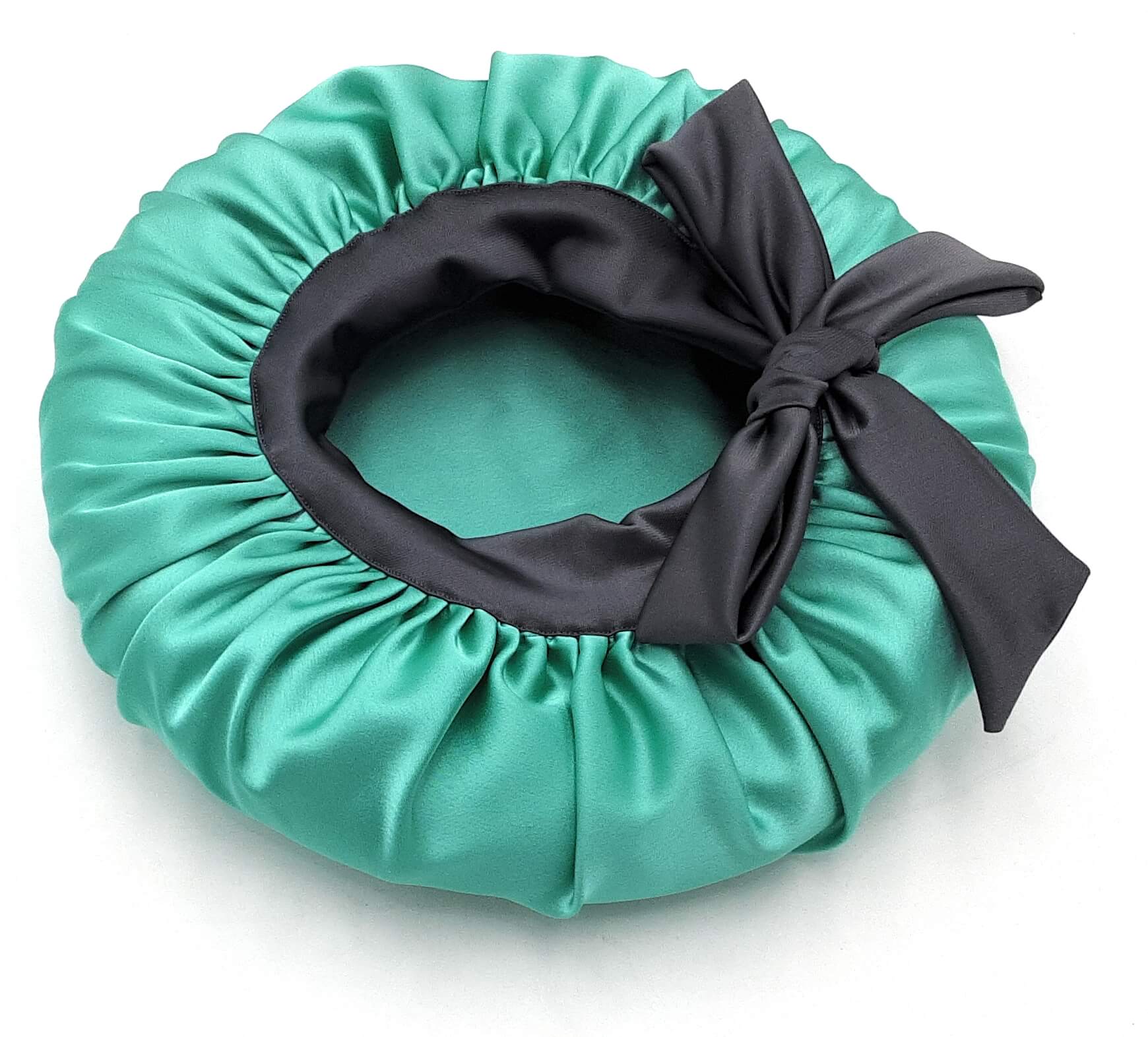 Sky Blue Satin Bonnet