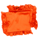 Sunset Orange Satin Pillow Covers