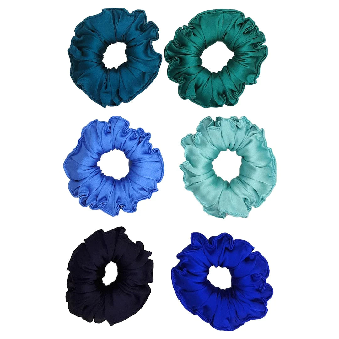 Satin Scrunchies Sets (Pack of 6) - Hair Love India