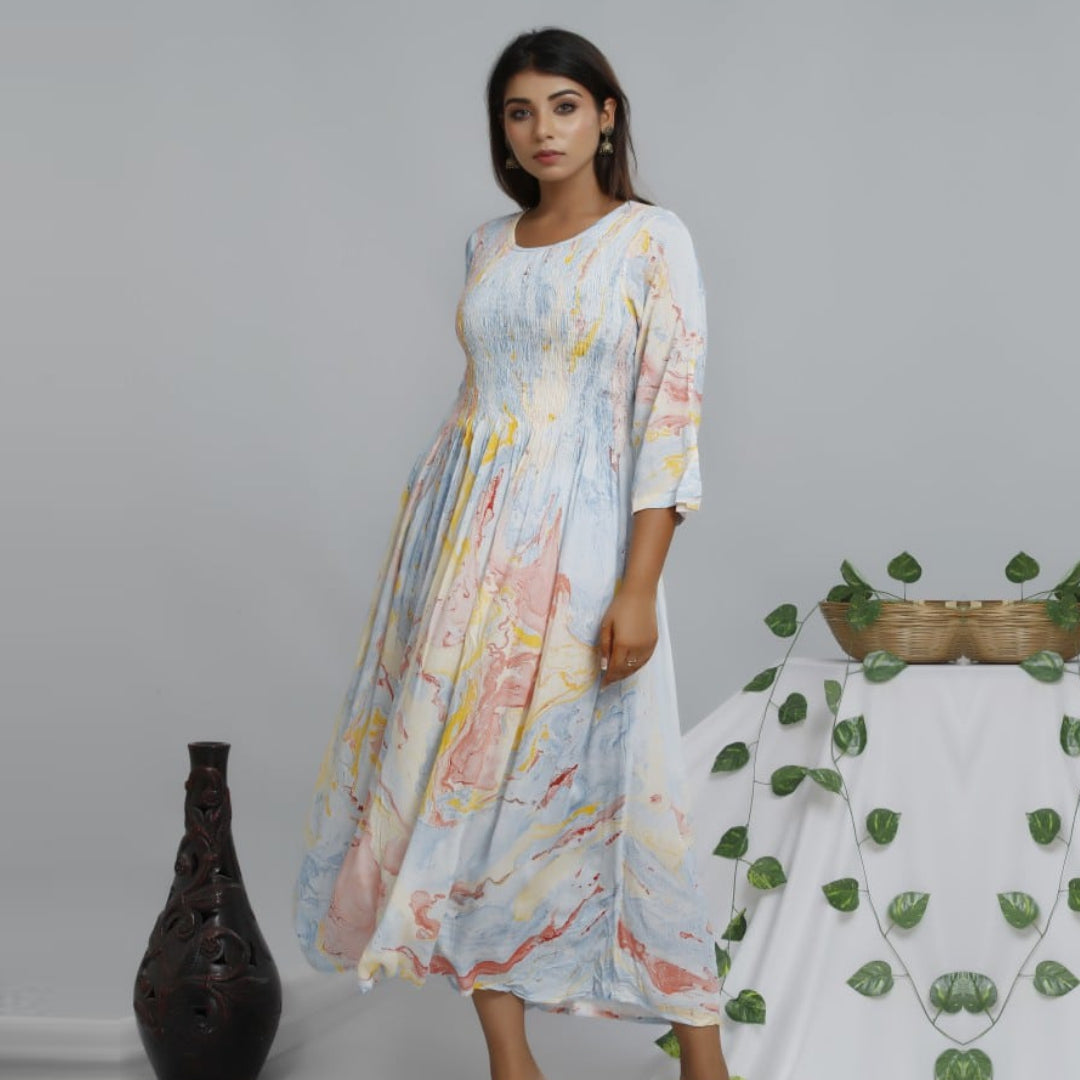Tie Dyed Dresses - Hair Love India