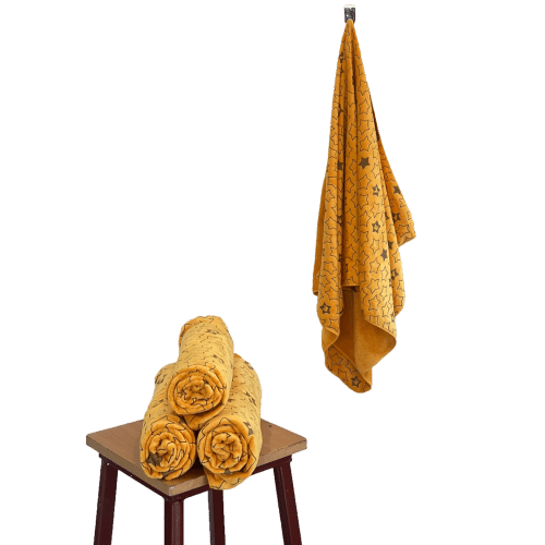 Microfiber Towel Bath Towel 55″ by 28″ One Side Printed One Side Solid Color (Microfibre) - Hair Love India