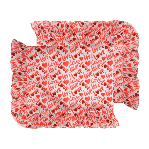 Printed Satin Pillow Cover - Hair Love India